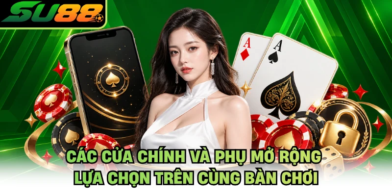 Các cửa chính và phụ mở rộng lựa chọn trên cùng bàn chơi